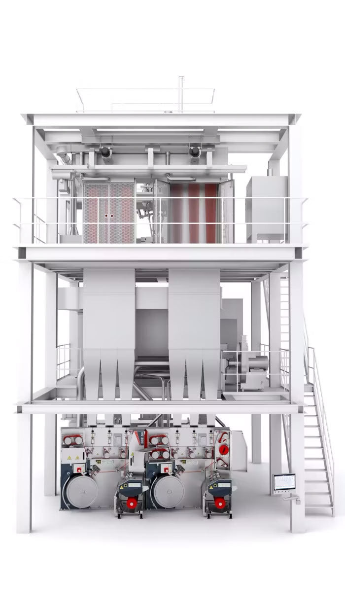 BCF extrusion line