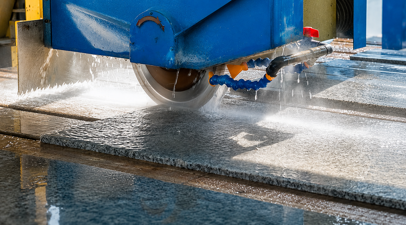 Marble cutting machinery